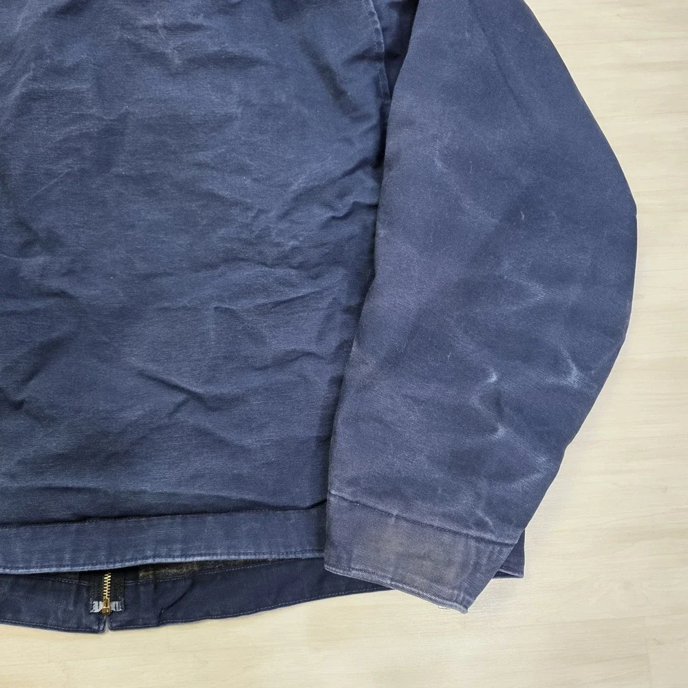 Carhartt Blanket Lined Detroit Jacket Navy Blue Fade J172 DNY Size 4XL‎